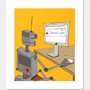 Robot Captcha Posters and Art